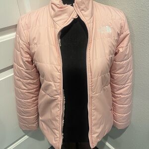 The North Face Girls Quilted Puffy Jacket - Light Pink